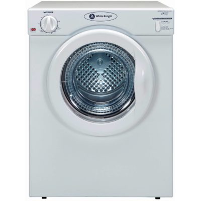 White Knight C39AW 3.5kg Compact Vented Tumble Dryer in White White Knight C39AW 3.5kg Compact Vented Tumble Dryer in White